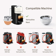 Load image into Gallery viewer, ecological method, reusable pod, nespresso vertuo refillable pod ,capsule, eco friendly,reusable nespresso pods,reusable nespresso vertuo pods, sustainable, nespresso vertuo reusable pods,
