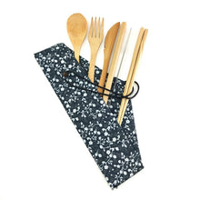 Load image into Gallery viewer, Bamboo Travel Cutlery Set
