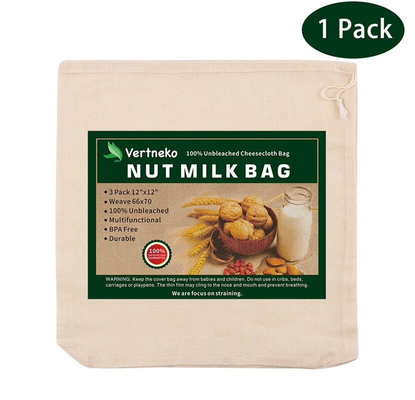 Organic Cotton Nut Milk Bag