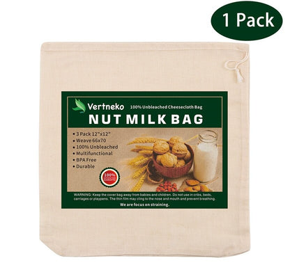 Organic Cotton Nut Milk Bag