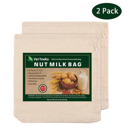 Organic Cotton Nut Milk Bag