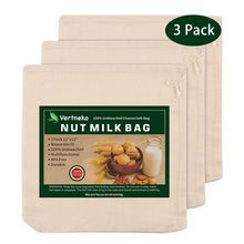 Load image into Gallery viewer, Organic Cotton Nut Milk Bag
