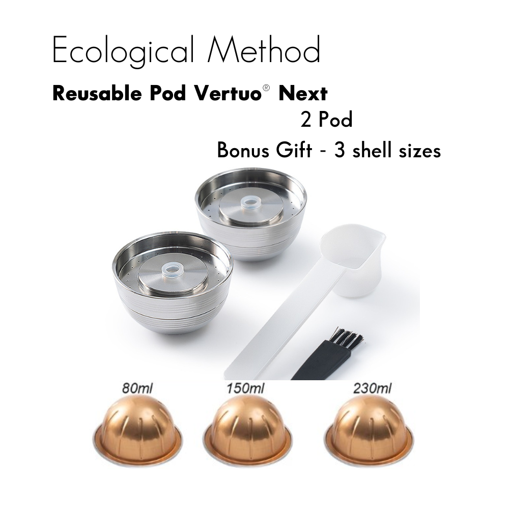 ecological method, reusable pod, nespresso vertuo refillable pod ,capsule, eco friendly,reusable nespresso pods,reusable nespresso vertuo pods, sustainable, nespresso vertuo reusable pods,