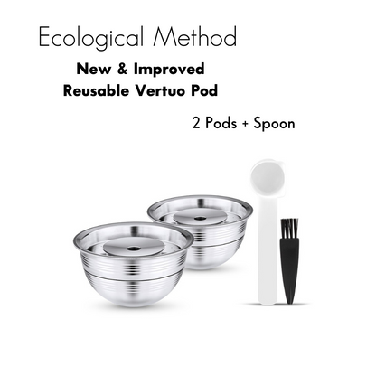 ecological method, reusable pod, nespresso vertuo refillable pod ,capsule, eco friendly,reusable nespresso pods,reusable nespresso vertuo pods, sustainable, nespresso vertuo reusable pods,