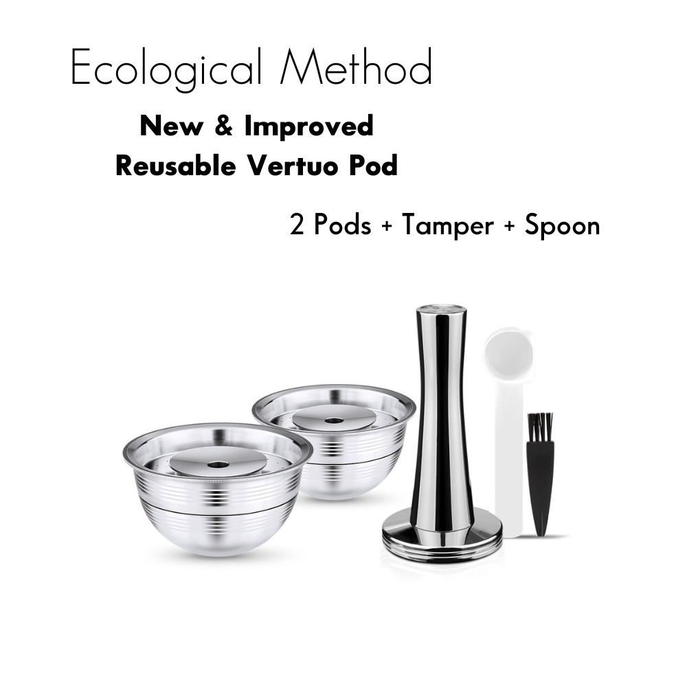 ecological method, reusable pod, nespresso vertuo refillable pod ,capsule, eco friendly,reusable nespresso pods,reusable nespresso vertuo pods, sustainable, nespresso vertuo reusable pods,