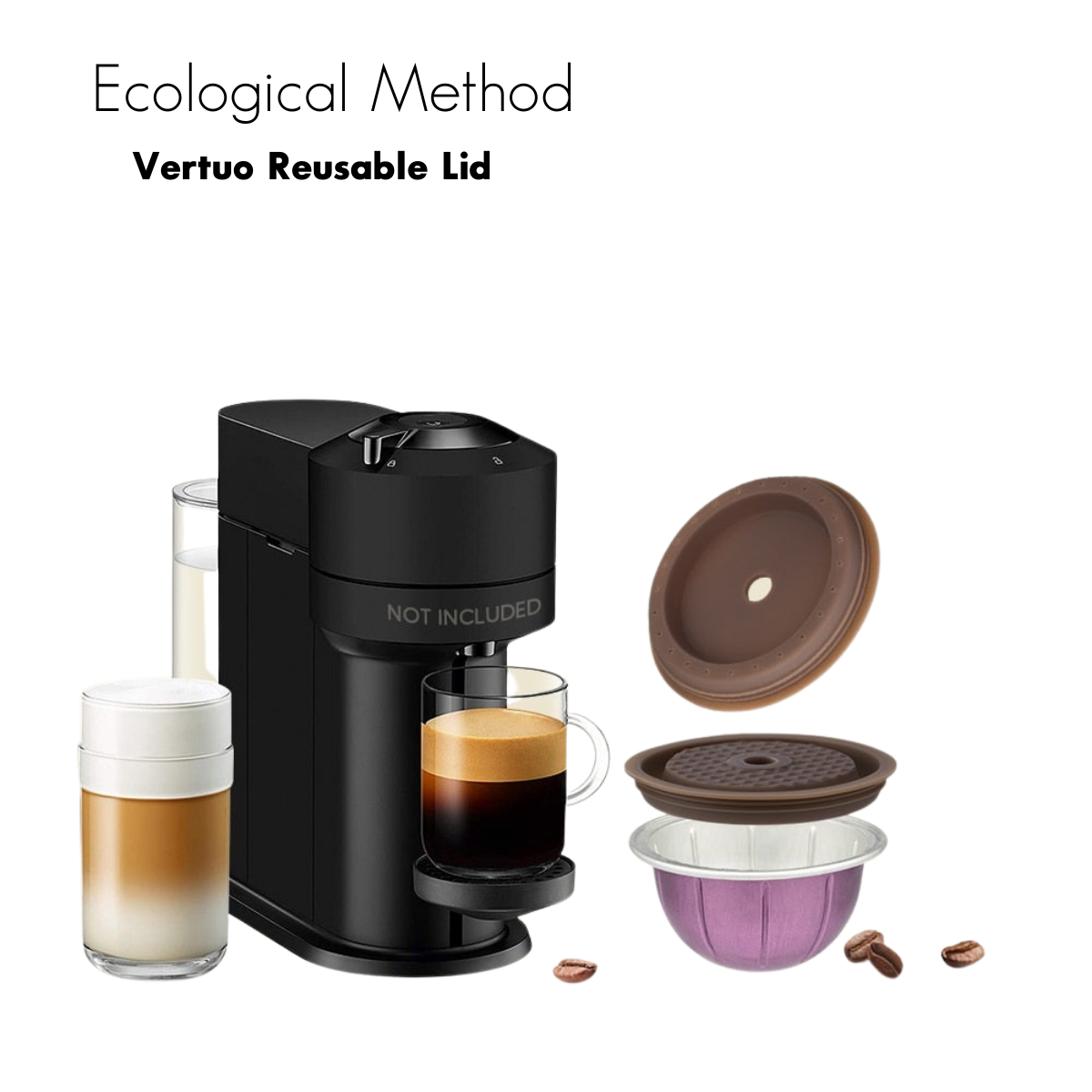 ecological method reusable pod nespresso vertuo refillable pod capsule eco friendly sustainable 