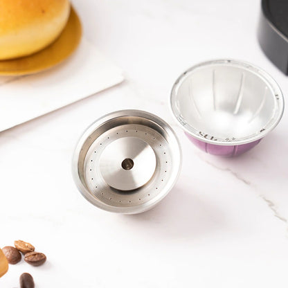 ecological method, reusable pod, nespresso vertuo refillable pod ,capsule, eco friendly,reusable nespresso pods,reusable nespresso vertuo pods, sustainable, nespresso vertuo reusable pods,