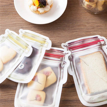 Ecological Reusable Snack Bag, Best Food Wraps for Sandwich or Snacks. Waterproof Bag Reusable Food Storage Container for Kitchen or Travel.